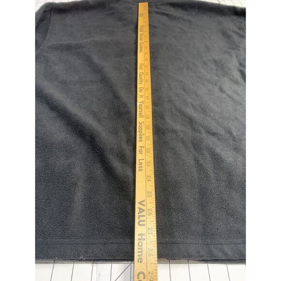 L Hawaii Lava Rock Cafe Volcano Village Fleece Jacket Embroidered Logo GUC Black - Picture 7 of 11